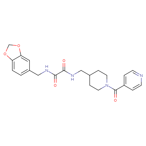 N-[(2H-1,3-benzodioxol-5-yl)methyl]-N'-{[1-(pyridine-4-carbonyl)piperidin-4-yl]methyl}ethanediamide