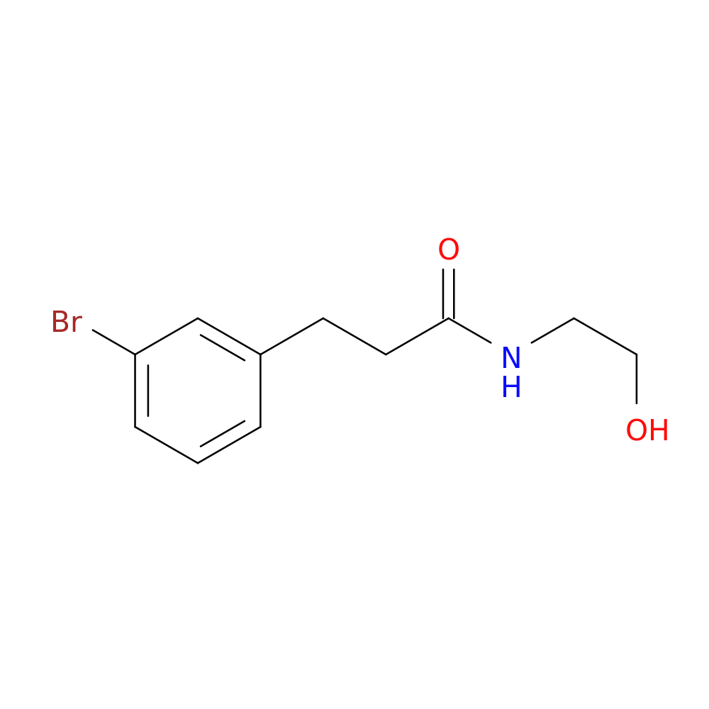3-(3-Bromophenyl)-N-(2-hydroxyethyl)propanamide