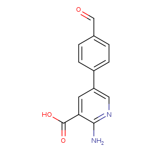 2-Amino-5-(4-formylphenyl)nicotinic acid