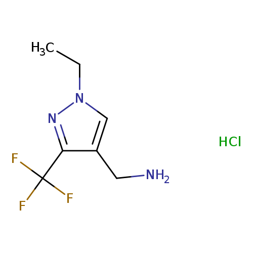 1-[1-ethyl-3-(trifluoromethyl)-1H-pyrazol-4-yl]methanamine hydrochloride