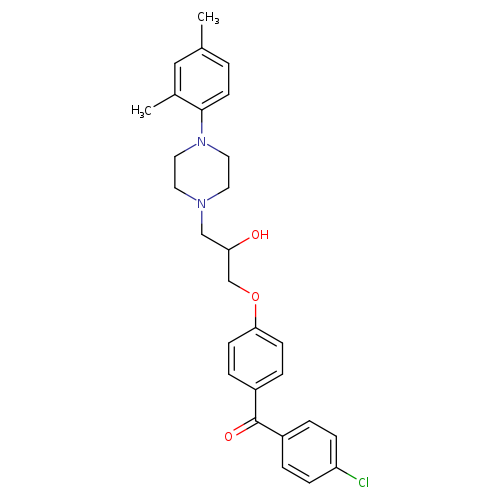 1-[4-(4-chlorobenzoyl)phenoxy]-3-[4-(2,4-dimethylphenyl)piperazin-1-yl]propan-2-ol