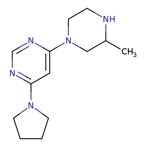 4-(3-methylpiperazin-1-yl)-6-(pyrrolidin-1-yl)pyrimidine