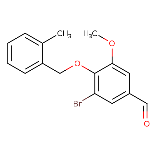 3-Bromo-5-methoxy-4-[(2-methylbenzyl)oxy]benzaldehyde