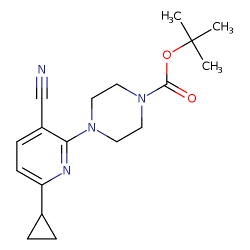 tert-Butyl 4-(3-cyano-6-cyclopropylpyridin-2-yl)piperazine-1-carboxylate