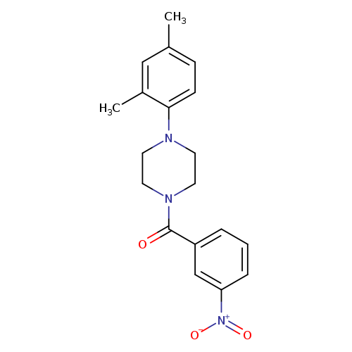 1-(2,4-dimethylphenyl)-4-(3-nitrobenzoyl)piperazine