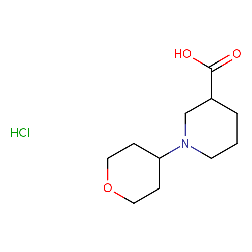 1-(Tetrahydro-2h-pyran-4-yl)piperidine-3-carboxylic acid hydrochloride