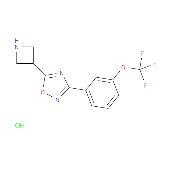 5-Azetidin-3-yl-3-[3-(trifluoromethoxy)phenyl]-1,2,4-oxadiazole hydrochloride
