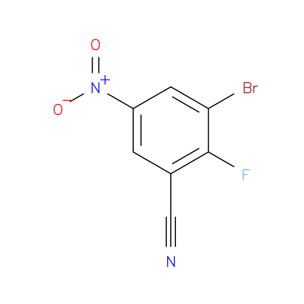 Benzonitrile, 3-bromo-2-fluoro-5-nitro-