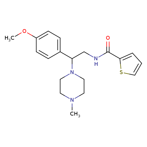 N-[2-(4-methoxyphenyl)-2-(4-methylpiperazin-1-yl)ethyl]thiophene-2-carboxamide