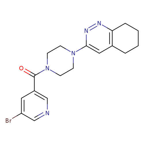 3-[4-(5-bromopyridine-3-carbonyl)piperazin-1-yl]-5,6,7,8-tetrahydrocinnoline