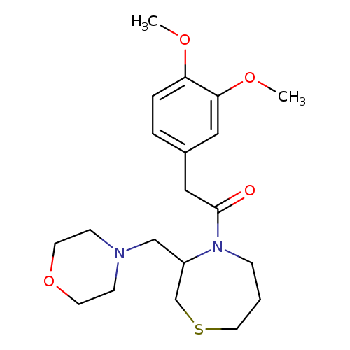 2-(3,4-dimethoxyphenyl)-1-{3-[(morpholin-4-yl)methyl]-1,4-thiazepan-4-yl}ethan-1-one