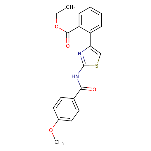 ethyl 2-[2-(4-methoxybenzamido)-1,3-thiazol-4-yl]benzoate
