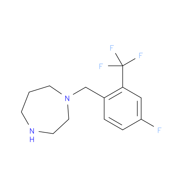 1-{[4-fluoro-2-(trifluoromethyl)phenyl]methyl}-1,4-diazepane