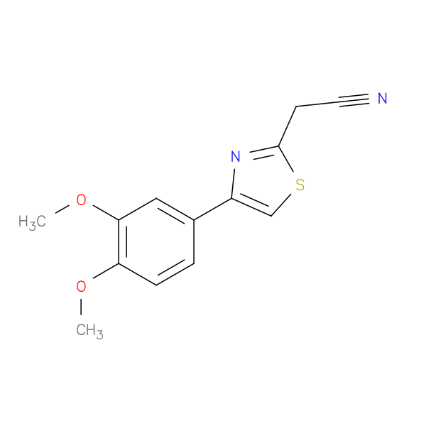 2-(4-(3,4-Dimethoxyphenyl)thiazol-2-yl)acetonitrile
