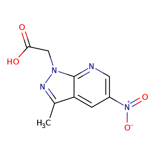 2-(3-Methyl-5-nitro-1H-pyrazolo[3,4-b]pyridin-1-yl)acetic acid