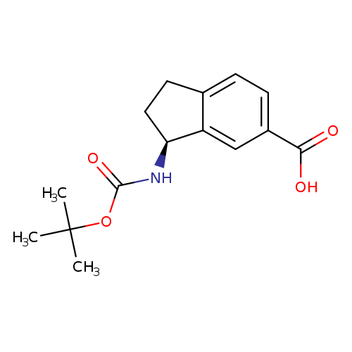 (3S)-3-{[(tert-butoxy)carbonyl]amino}-2,3-dihydro-1H-indene-5-carboxylic acid