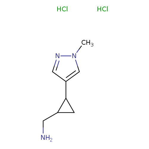 [2-(1-methyl-1H-pyrazol-4-yl)cyclopropyl]methanamine dihydrochloride