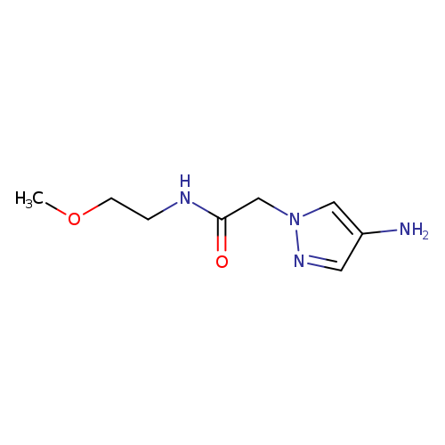 2-(4-amino-1H-pyrazol-1-yl)-N-(2-methoxyethyl)acetamide