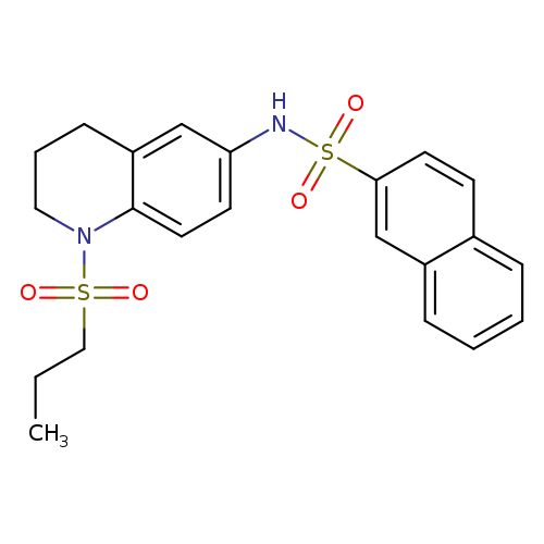 N-[1-(propane-1-sulfonyl)-1,2,3,4-tetrahydroquinolin-6-yl]naphthalene-2-sulfonamide