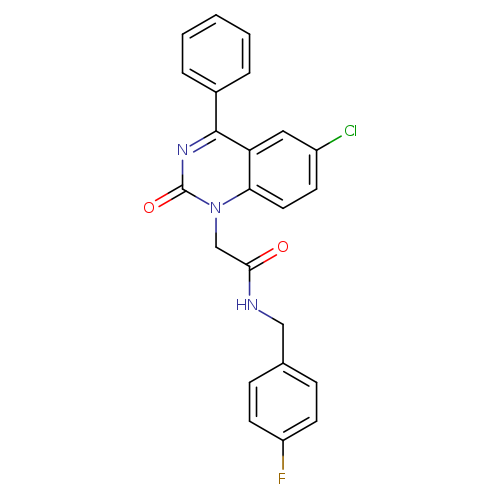 2-(6-chloro-2-oxo-4-phenyl-1,2-dihydroquinazolin-1-yl)-N-[(4-fluorophenyl)methyl]acetamide