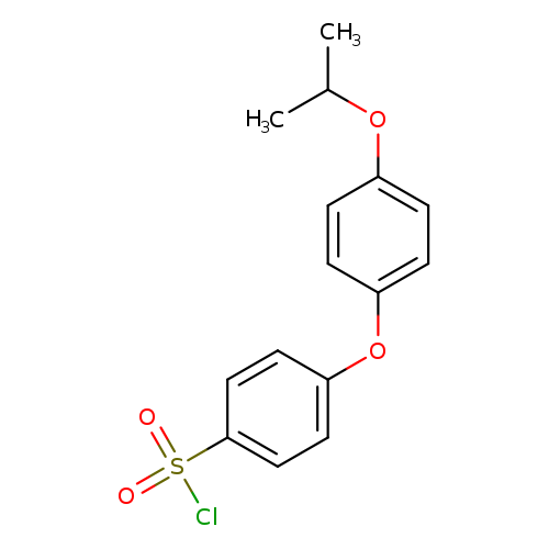 4-[4-(propan-2-yloxy)phenoxy]benzene-1-sulfonyl chloride