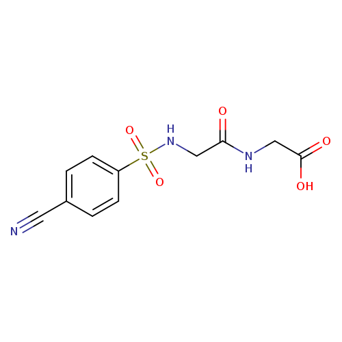 2-[2-(4-cyanobenzenesulfonamido)acetamido]acetic acid