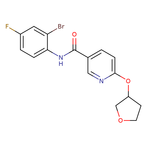 N-(2-bromo-4-fluorophenyl)-6-(oxolan-3-yloxy)pyridine-3-carboxamide