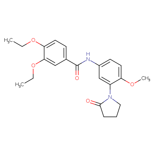 3,4-diethoxy-N-[4-methoxy-3-(2-oxopyrrolidin-1-yl)phenyl]benzamide