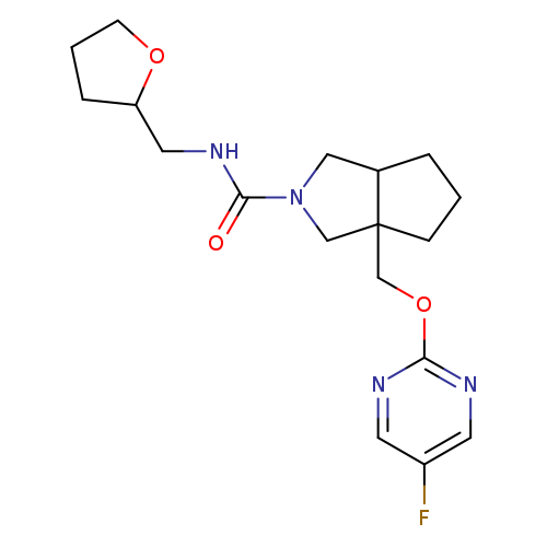 3a-{[(5-fluoropyrimidin-2-yl)oxy]methyl}-N-[(oxolan-2-yl)methyl]-octahydrocyclopenta[c]pyrrole-2-carboxamide