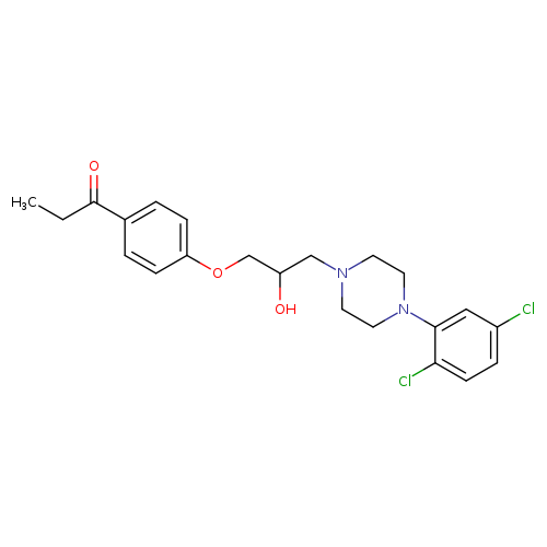 1-(4-{3-[4-(2,5-dichlorophenyl)piperazin-1-yl]-2-hydroxypropoxy}phenyl)propan-1-one