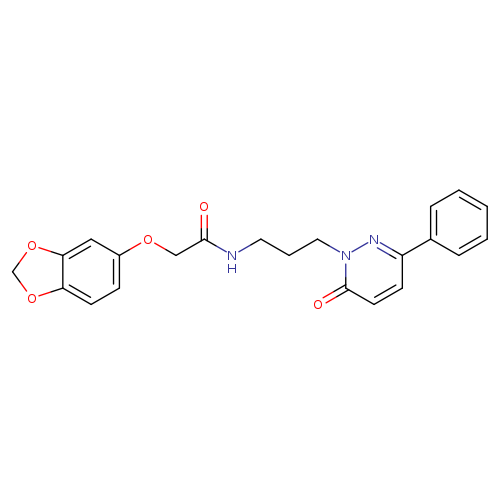 2-(2H-1,3-benzodioxol-5-yloxy)-N-[3-(6-oxo-3-phenyl-1,6-dihydropyridazin-1-yl)propyl]acetamide