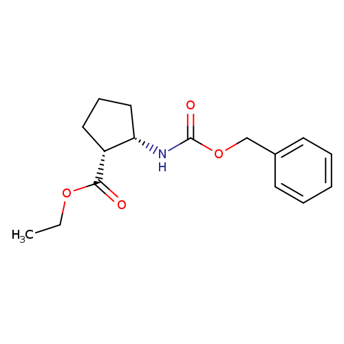 Cyclopentanecarboxylic acid, 2-[[(phenylmethoxy)carbonyl]amino]-, ethyl ester, (1R,2S)-