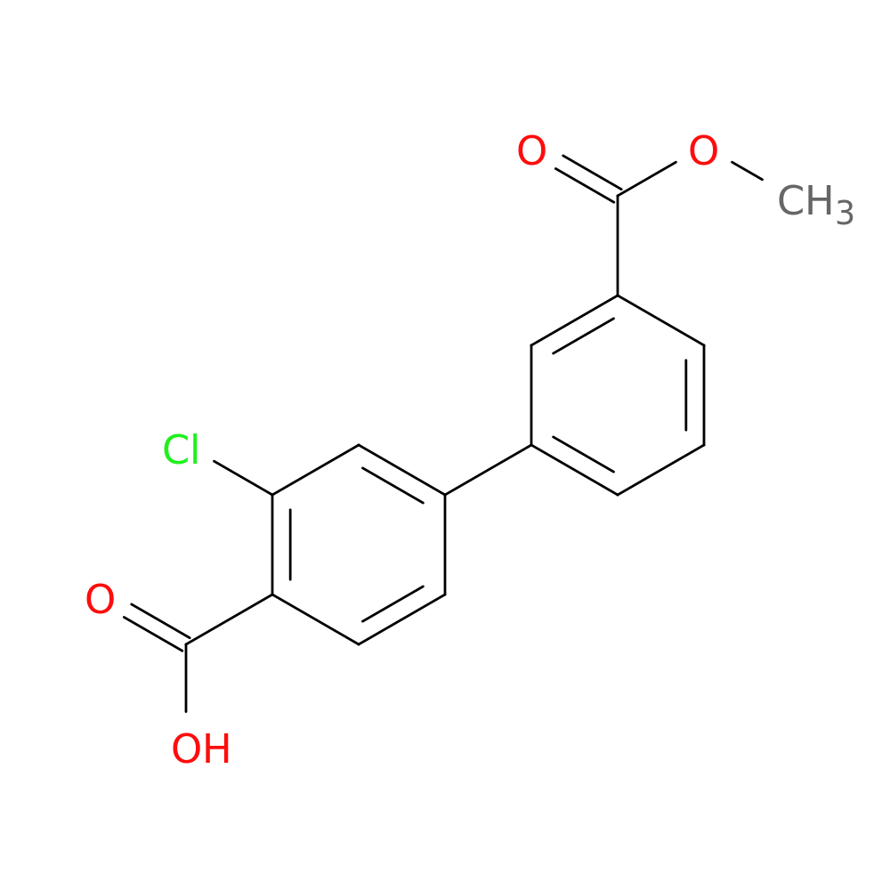 2-Chloro-4-(3-methoxycarbonylphenyl)benzoic acid