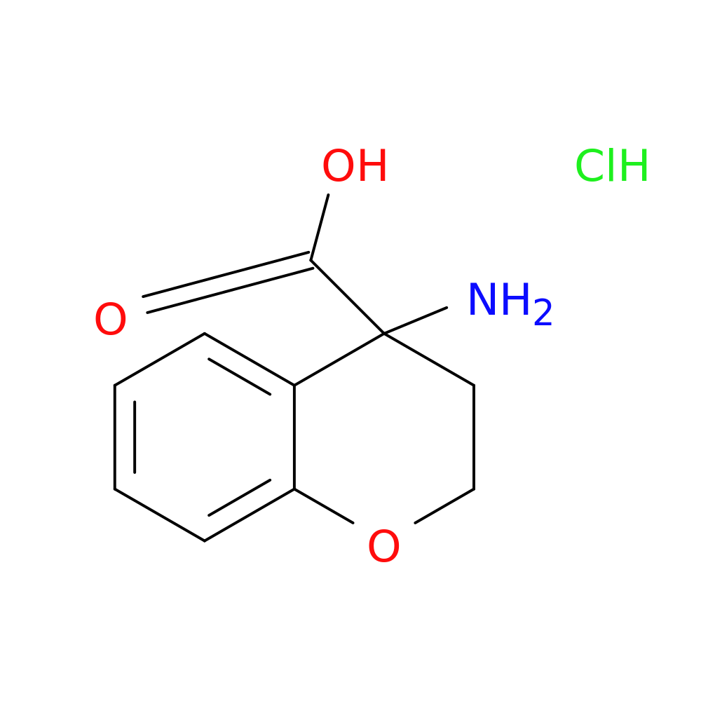 4-amino-3,4-dihydro-2H-1-benzopyran-4-carboxylic acid hydrochloride