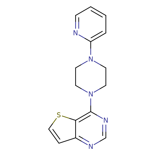 1-(pyridin-2-yl)-4-{thieno[3,2-d]pyrimidin-4-yl}piperazine