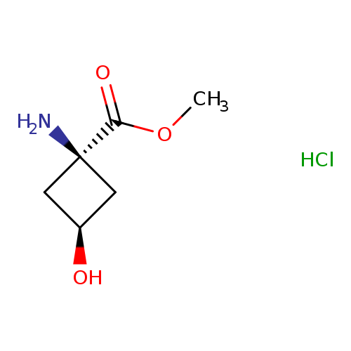 methyl 1-amino-3-hydroxycyclobutane-1-carboxylate hydrochloride, cis