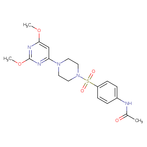 N-(4-{[4-(2,6-dimethoxypyrimidin-4-yl)piperazin-1-yl]sulfonyl}phenyl)acetamide