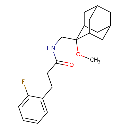 3-(2-fluorophenyl)-N-[(2-methoxyadamantan-2-yl)methyl]propanamide