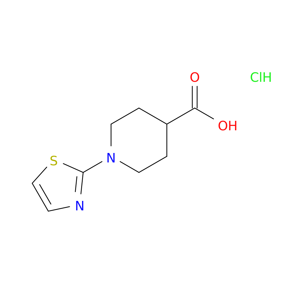 1-(1,3-thiazol-2-yl)piperidine-4-carboxylic acid hydrochloride