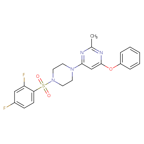 4-[4-(2,4-difluorobenzenesulfonyl)piperazin-1-yl]-2-methyl-6-phenoxypyrimidine
