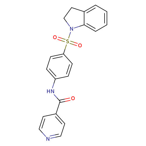 N-[4-(2,3-dihydro-1H-indole-1-sulfonyl)phenyl]pyridine-4-carboxamide