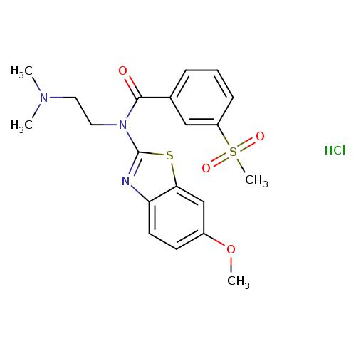N-[2-(dimethylamino)ethyl]-3-methanesulfonyl-N-(6-methoxy-1,3-benzothiazol-2-yl)benzamide hydrochloride