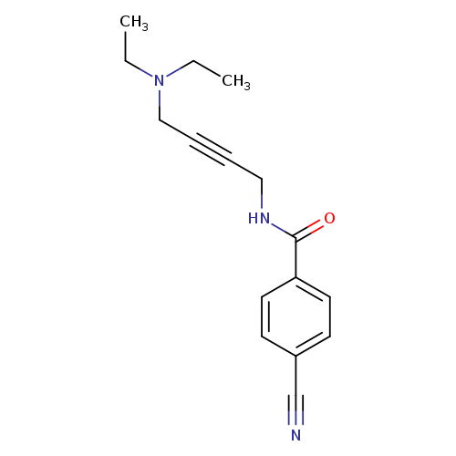 4-cyano-N-[4-(diethylamino)but-2-yn-1-yl]benzamide