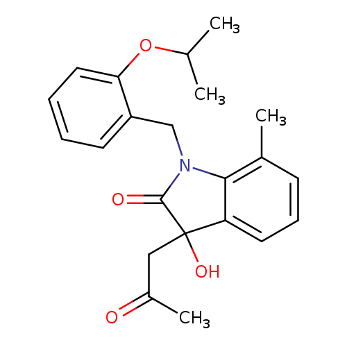 3-hydroxy-7-methyl-3-(2-oxopropyl)-1-{[2-(propan-2-yloxy)phenyl]methyl}-2,3-dihydro-1H-indol-2-one