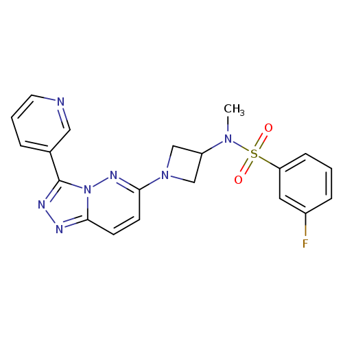 3-fluoro-N-methyl-N-{1-[3-(pyridin-3-yl)-[1,2,4]triazolo[4,3-b]pyridazin-6-yl]azetidin-3-yl}benzene-1-sulfonamide