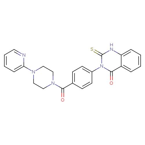 3-{4-[4-(pyridin-2-yl)piperazine-1-carbonyl]phenyl}-2-sulfanylidene-1,2,3,4-tetrahydroquinazolin-4-one