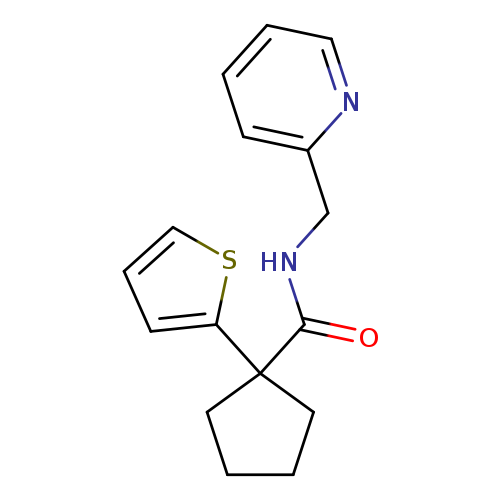 N-[(pyridin-2-yl)methyl]-1-(thiophen-2-yl)cyclopentane-1-carboxamide