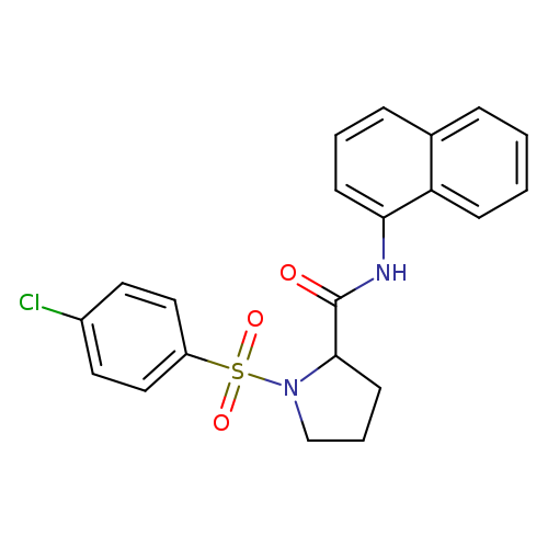 1-[(4-chlorophenyl)sulfonyl]-N-(1-naphthyl)-2-pyrrolidinecarboxamide
