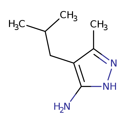 3-methyl-4-(2-methylpropyl)-1H-pyrazol-5-amine