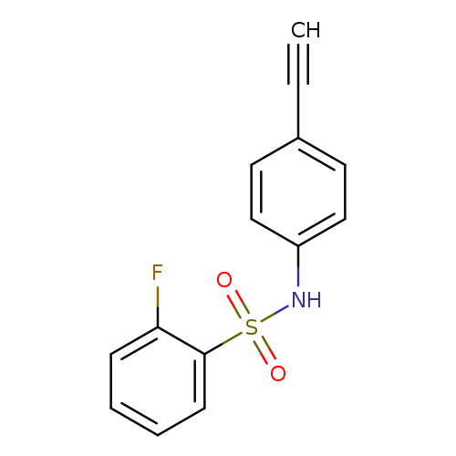 N-(4-ethynylphenyl)-2-fluorobenzene-1-sulfonamide